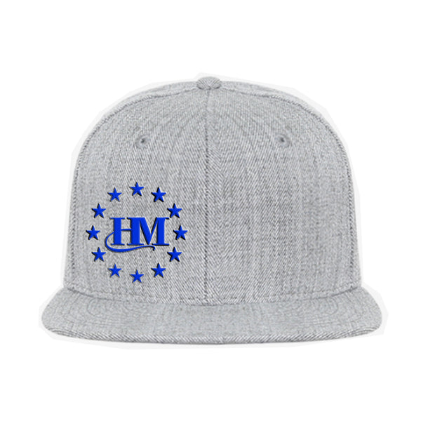 Unisex Snapback Hat | HM Stars | Grey Royal